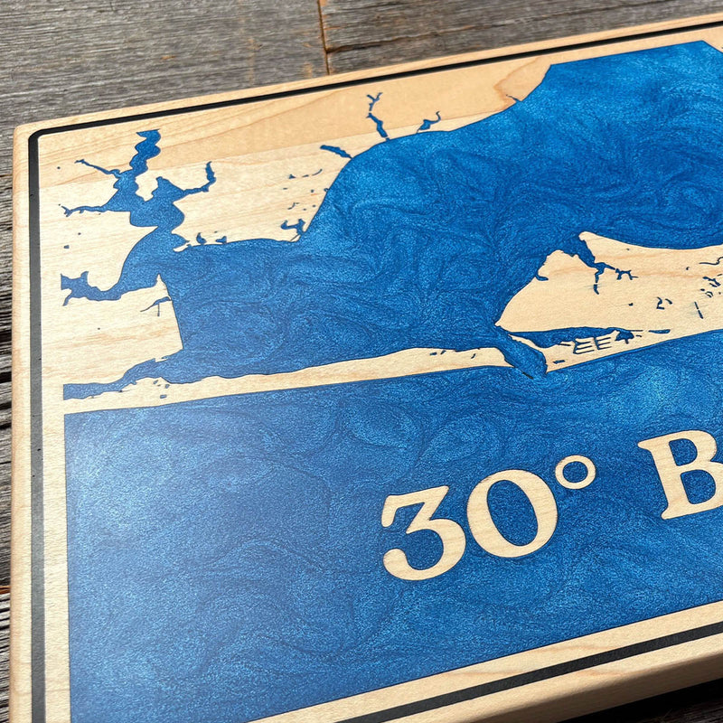 Detail of the Choctawhatchee Bay map by Keyway