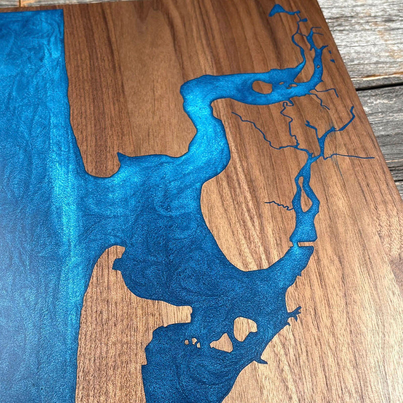 Detail of the Sand Lake map by Keyway