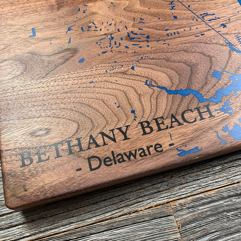 Detail of the Bethany Beach map by Keyway