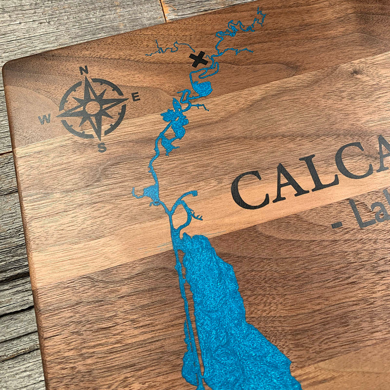 Detail of the Calcasieu Lake map by Keyway