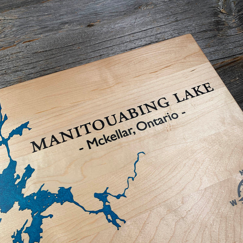 Detail of the Manitouwabing Lake map by Keyway