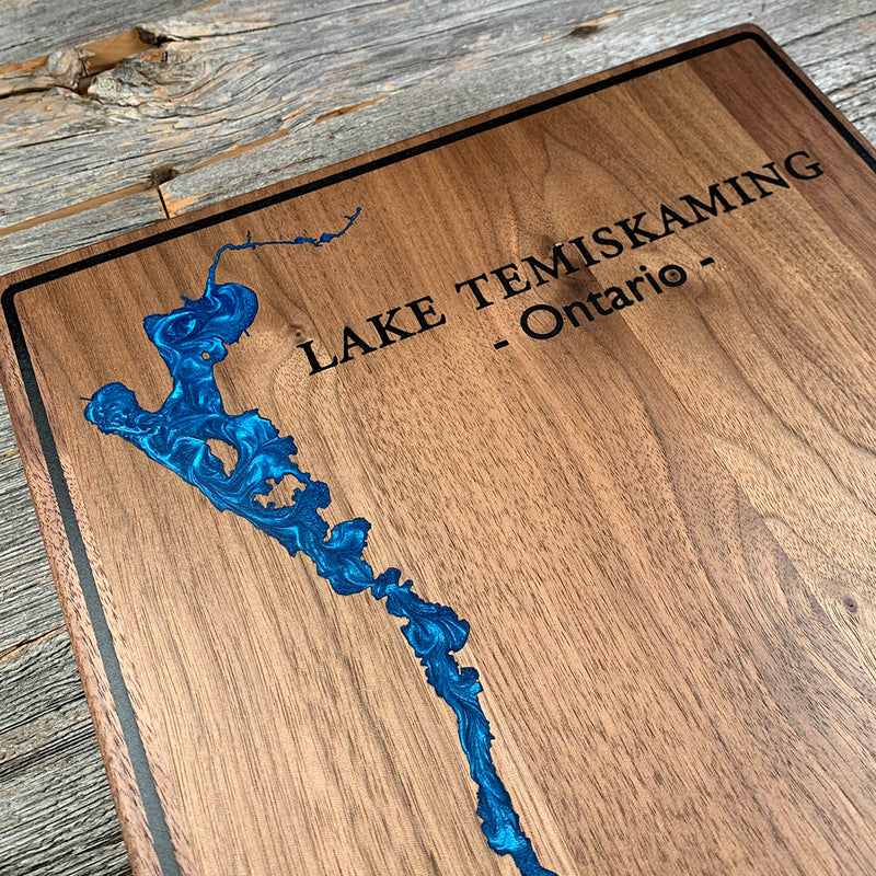 Detail of the Lake Temiskaming map by Keyway