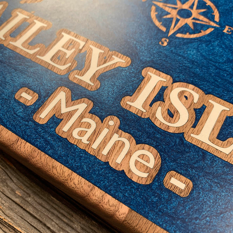 Detail of the Bailey Island map by Keyway