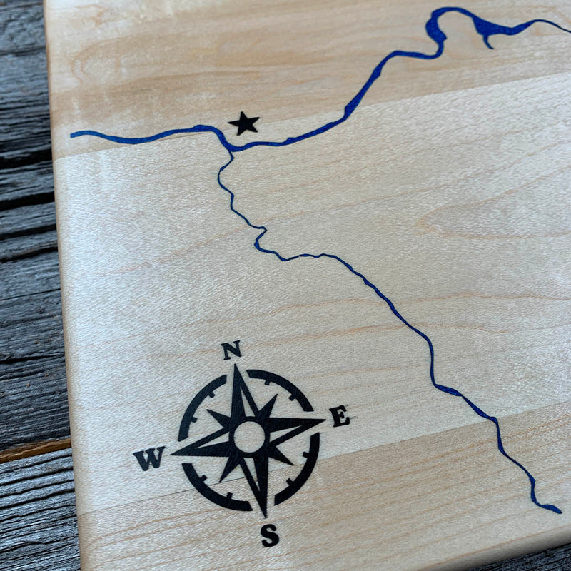 Detail of the Chilliwack River map by Keyway