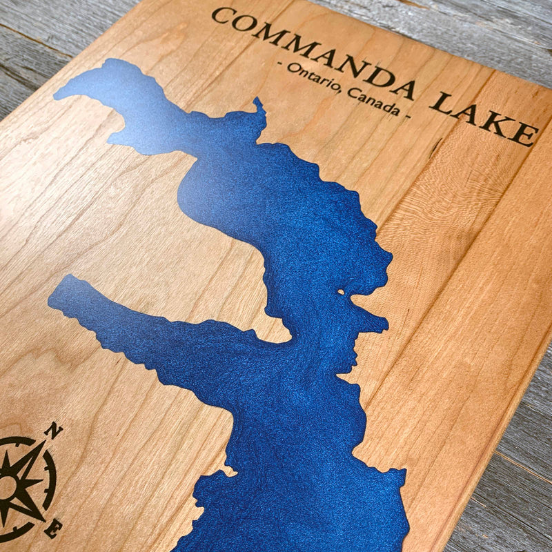 Detail of the Commanda Lake map by Keyway