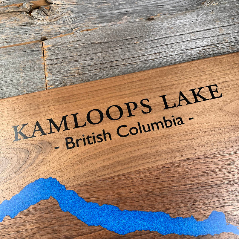 Detail of the Kamloops Lake map by Keyway