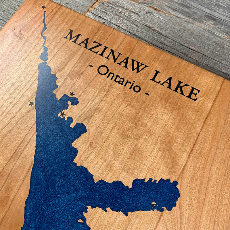 Detail of the Mazinaw Lake map by Keyway