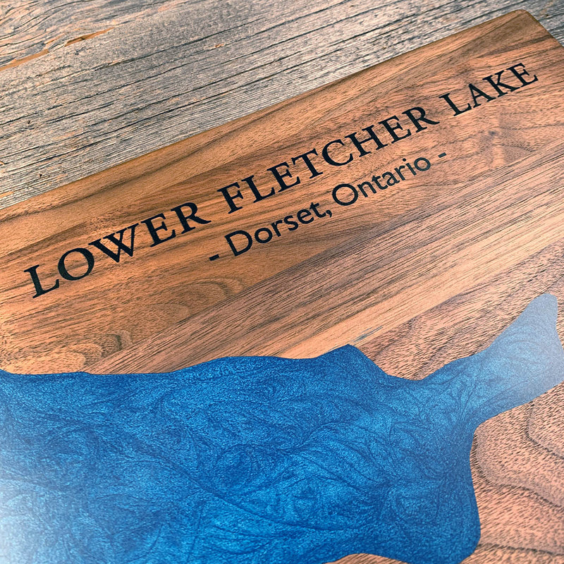 Detail of the Lower Fletcher Lake map by Keyway