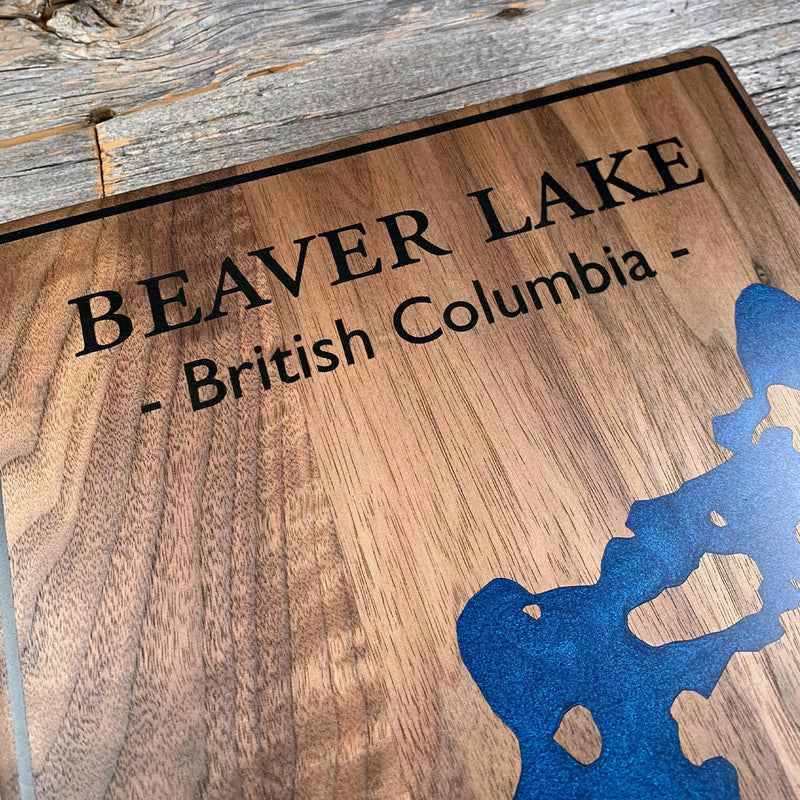 Detail of the Beaver Lake map by Keyway
