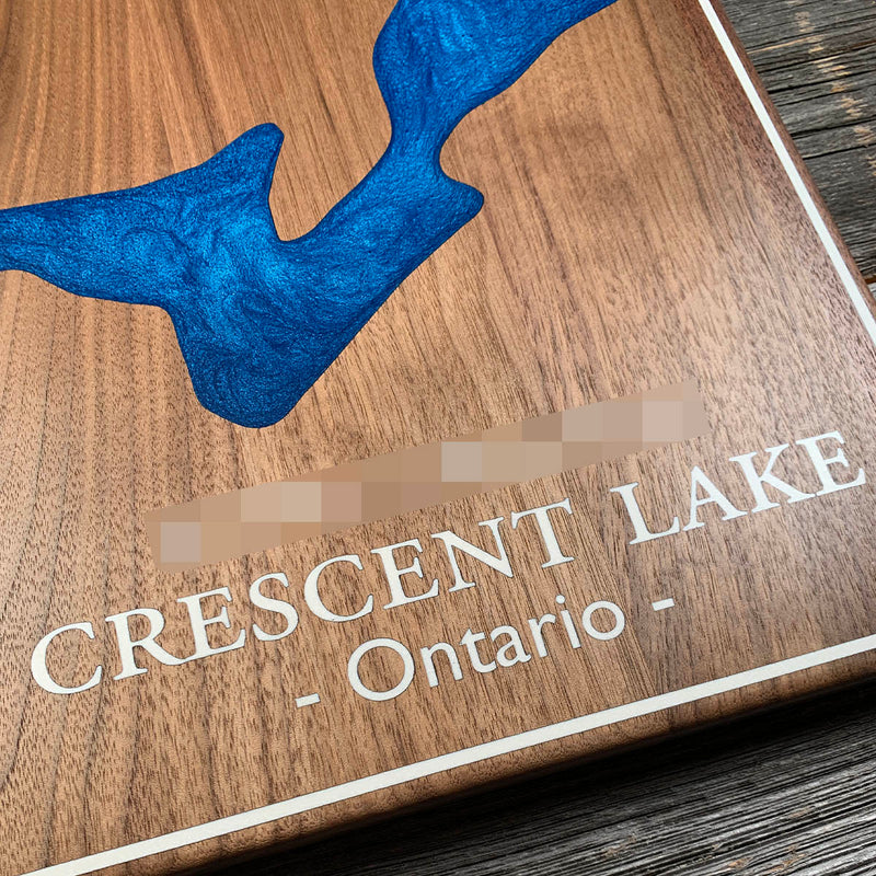 Detail of the Crescent Lake map by Keyway
