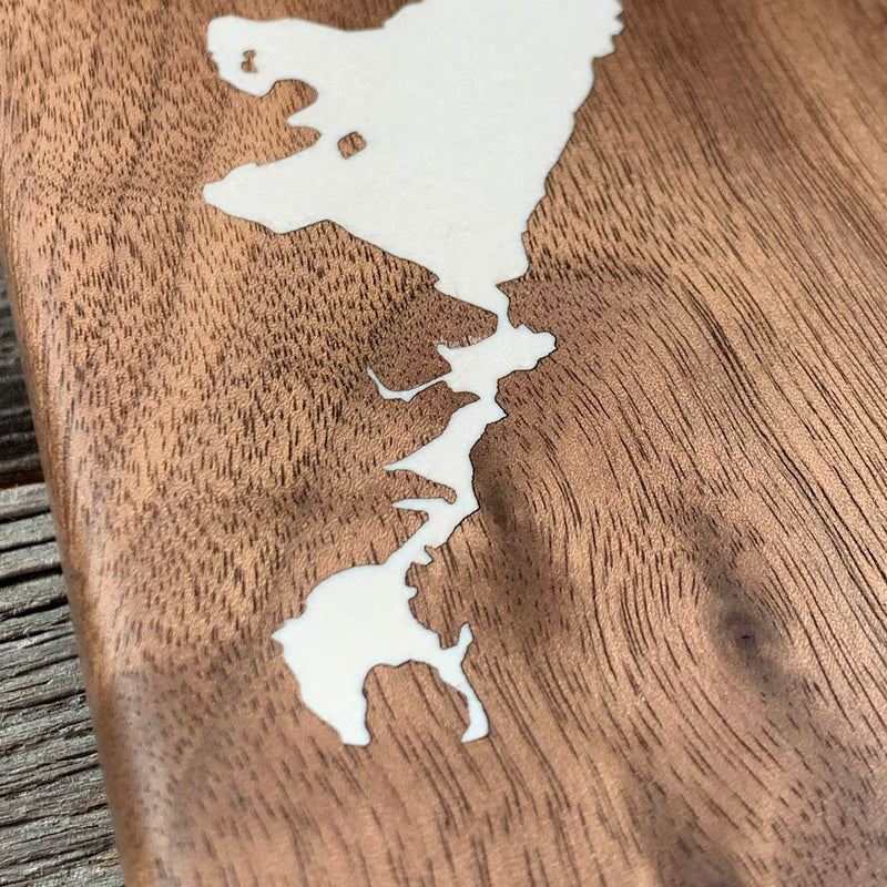 Detail of the Lake of Bays map by Keyway