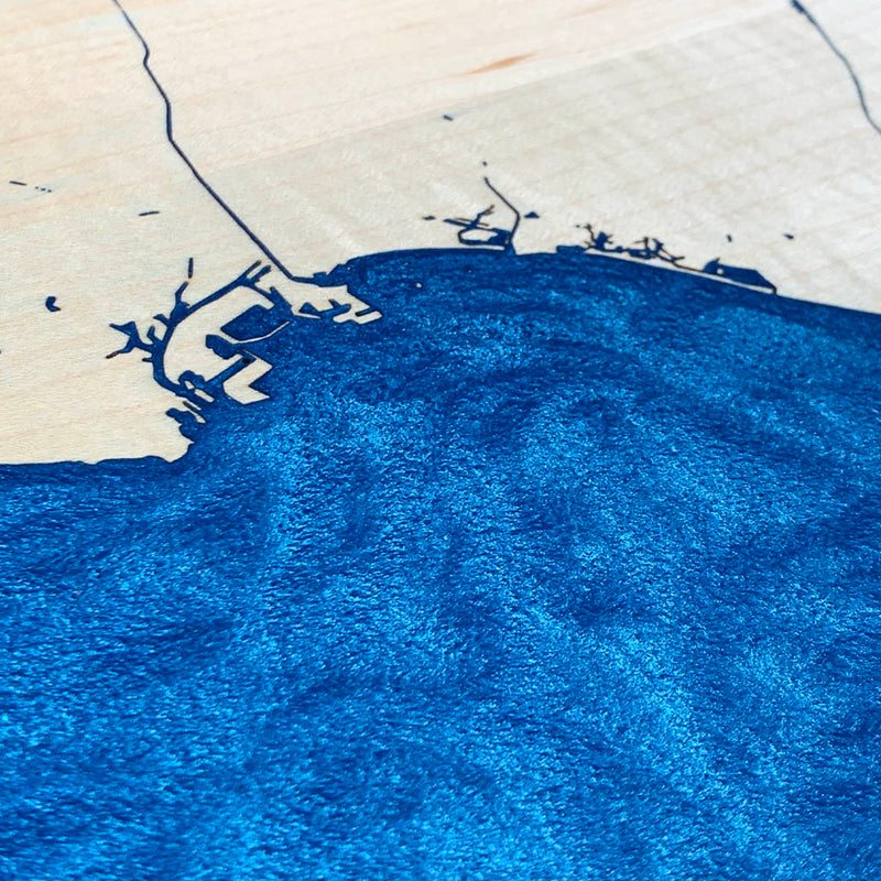 Detail of the Orange County map by Keyway
