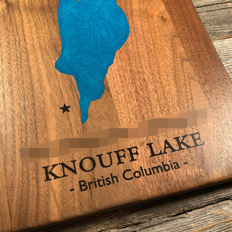 Detail of the Knouff Lake map by Keyway