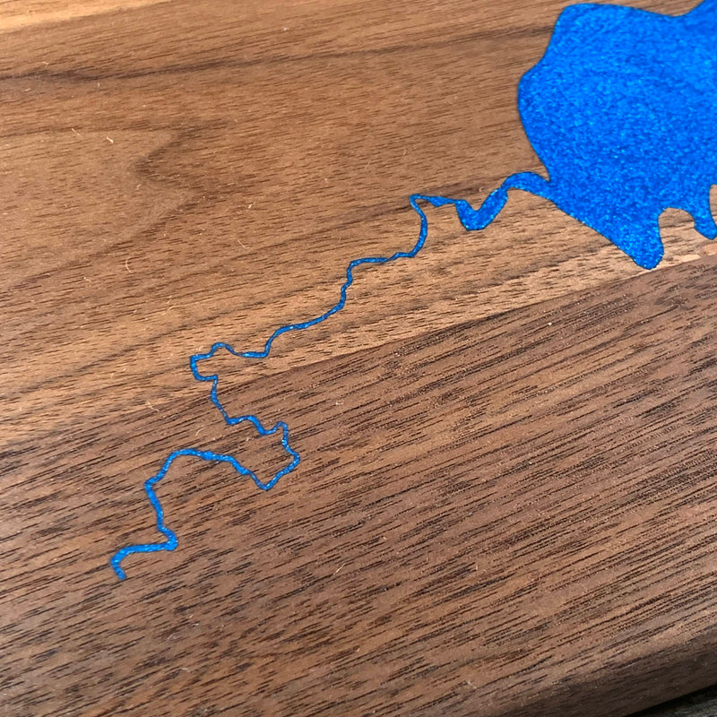Detail of the Lake Fairlee map by Keyway