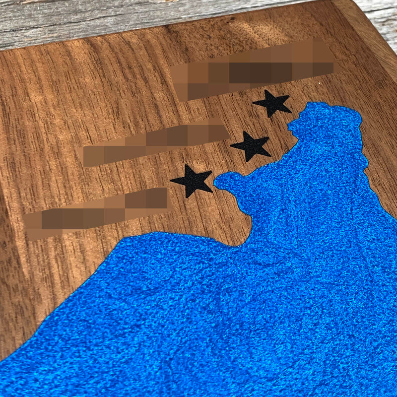 Detail of the Lake Morey map by Keyway