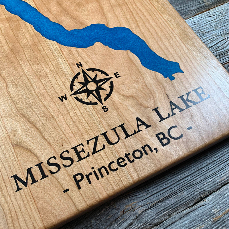 Detail of the Missezula Lake map by Keyway