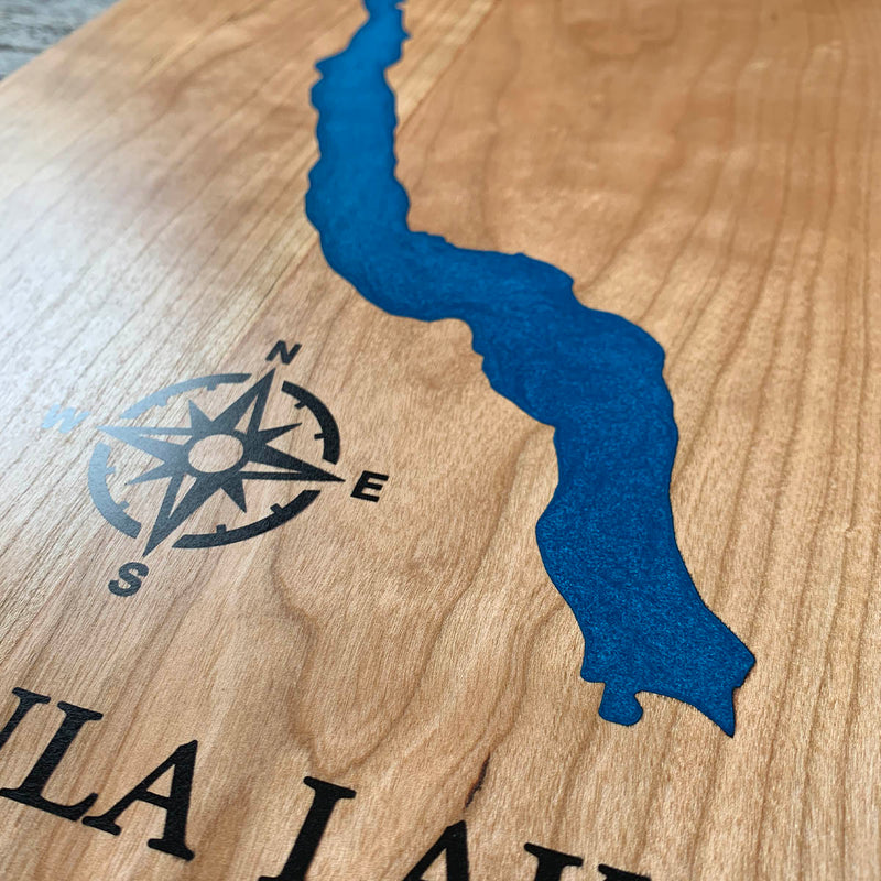 Detail of the Missezula Lake map by Keyway