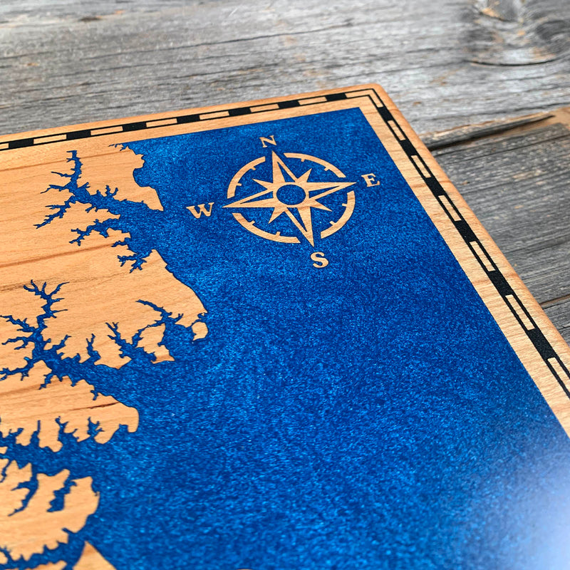 Detail of the Rappahannock River map by Keyway