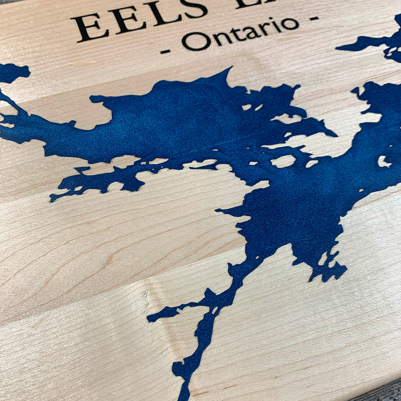 Detail of the Eels Lake map by Keyway