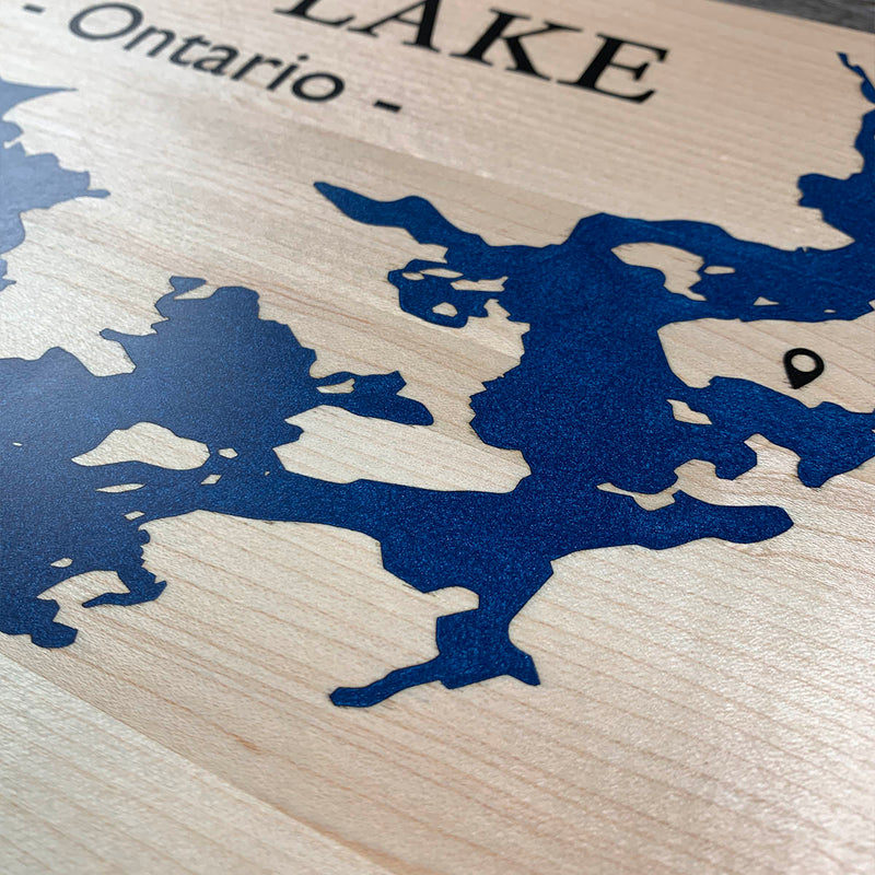 Detail of the Eels Lake map by Keyway