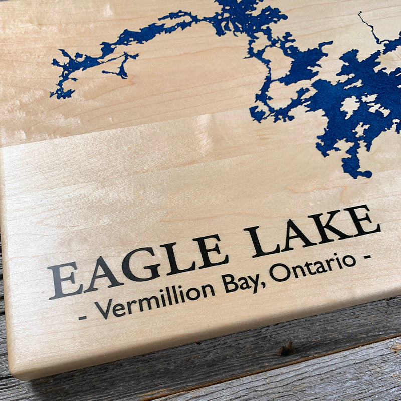 Detail of the Eagle Lake map by Keyway