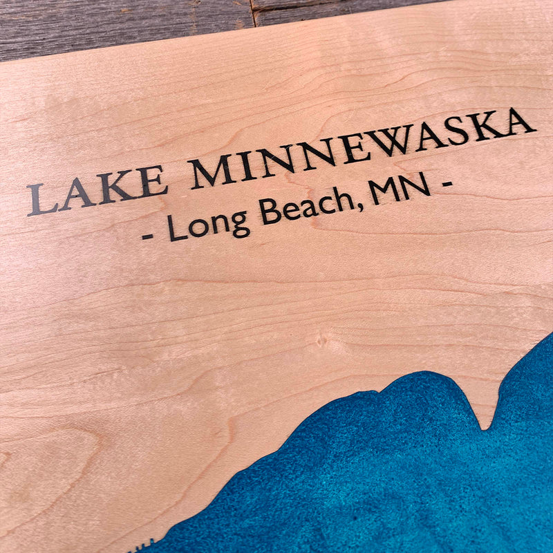 Detail of the Lake Minnewaska map by Keyway