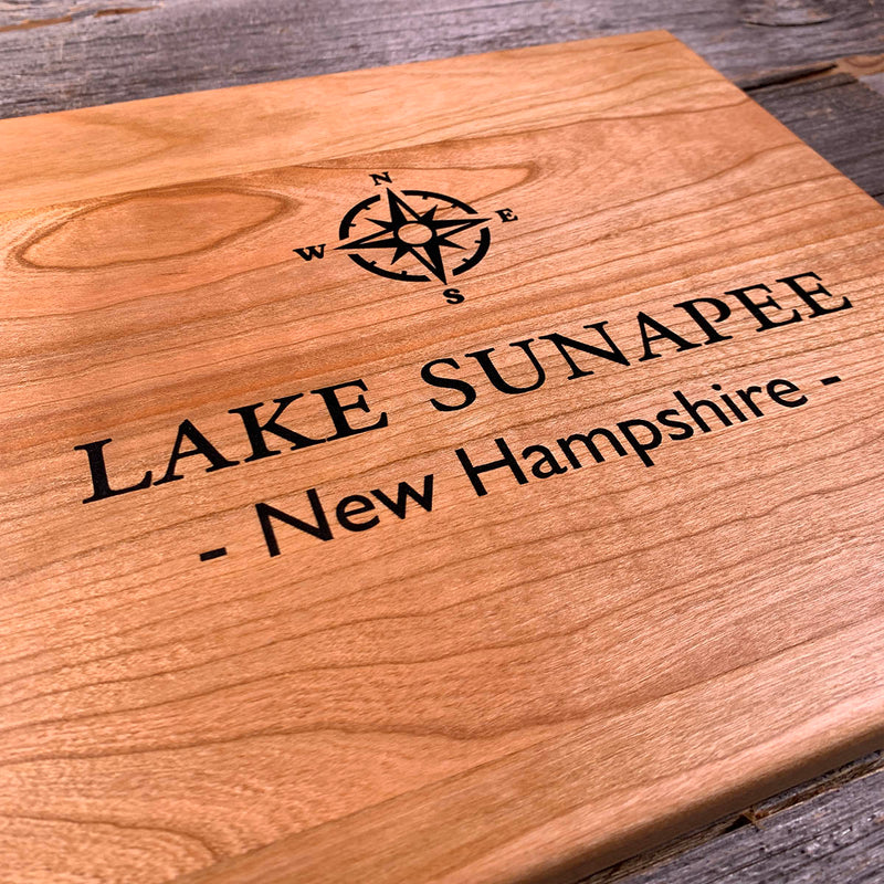 Detail of the Lake Sunapee map by Keyway