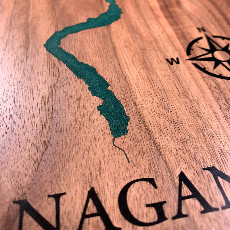 Detail of the Okanagan Lake map by Keyway