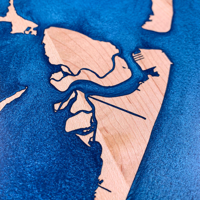 Detail of the San Luis Pass map by Keyway