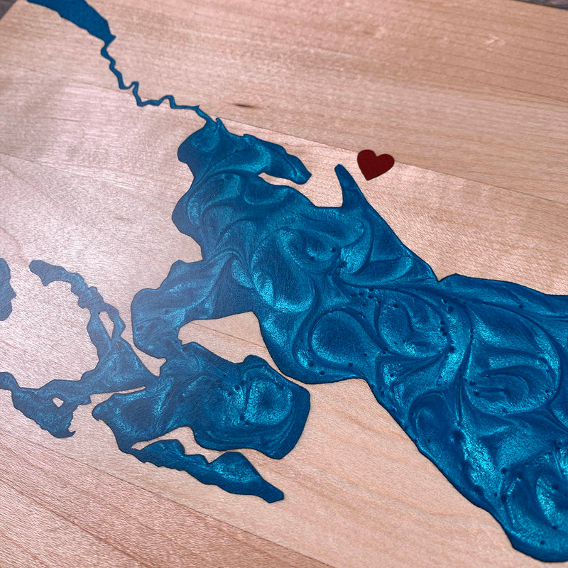Detail of the Lac des Îles map by Keyway