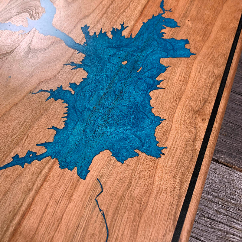 Detail of the Abiquiu Lake map by Keyway
