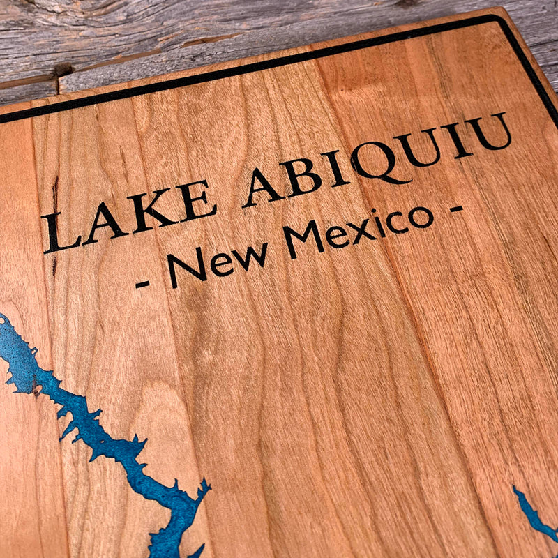 Detail of the Abiquiu Lake map by Keyway