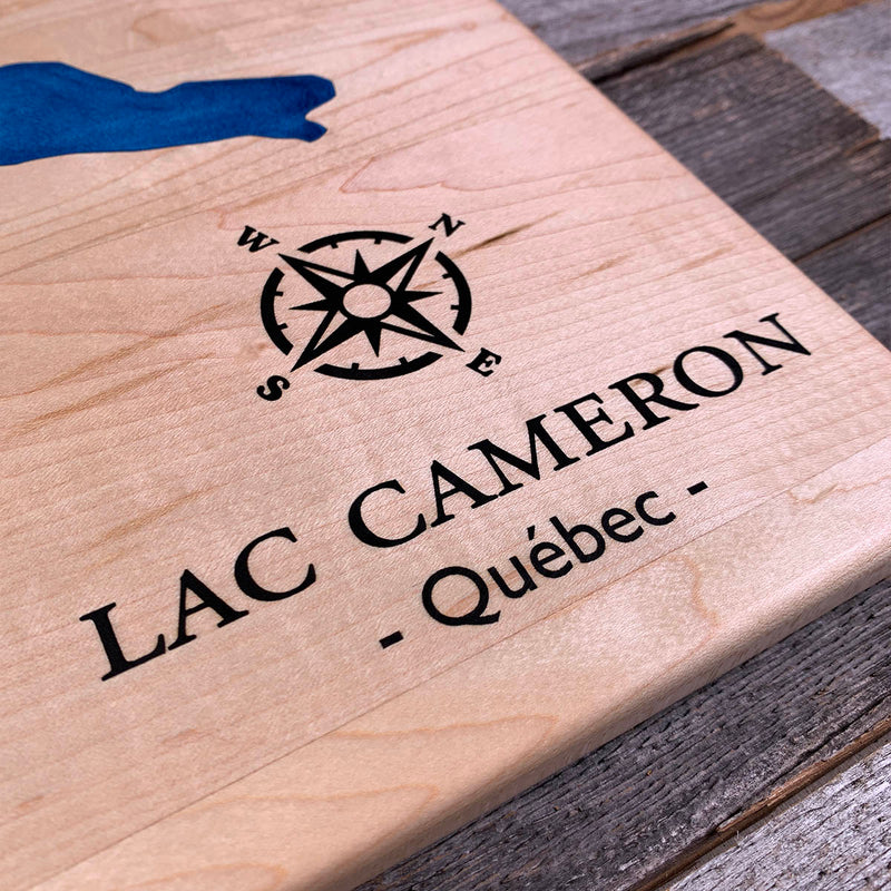 Detail of the Lac Cameron map by Keyway
