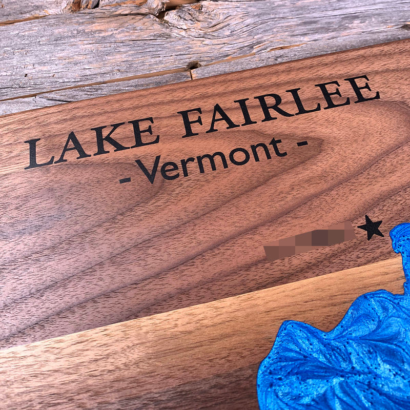 Detail of the Lake Fairlee map by Keyway