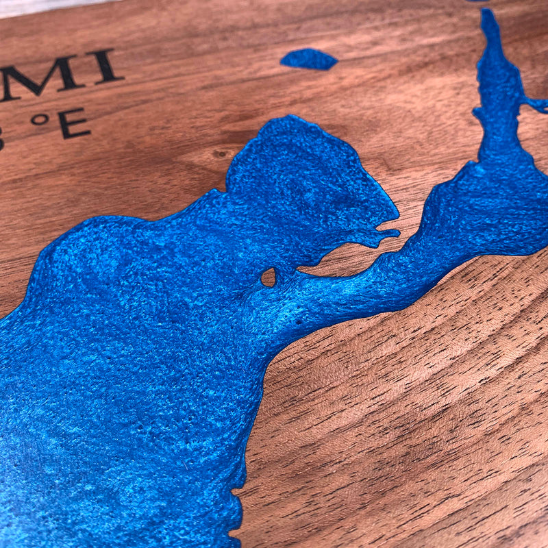 Detail of the Lake Naomi map by Keyway
