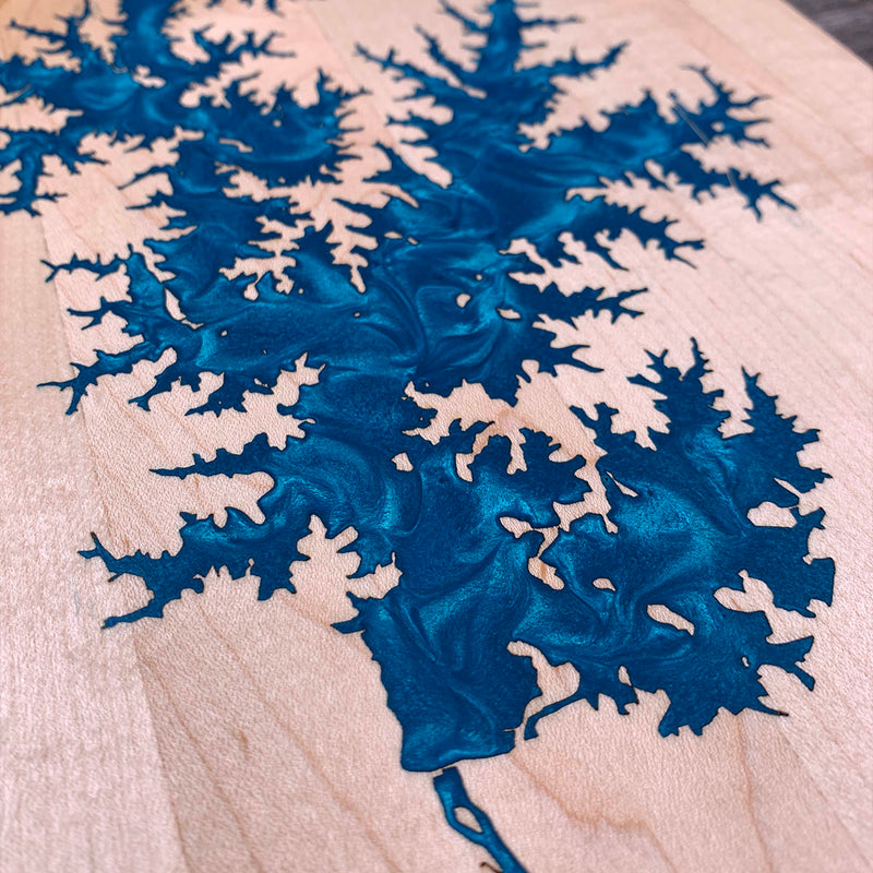 Detail of the Lake Norman map by Keyway