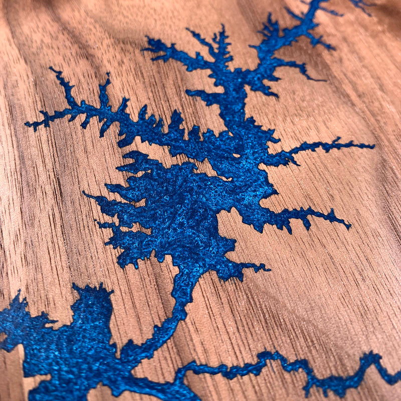 Detail of the Lake Powell map by Keyway