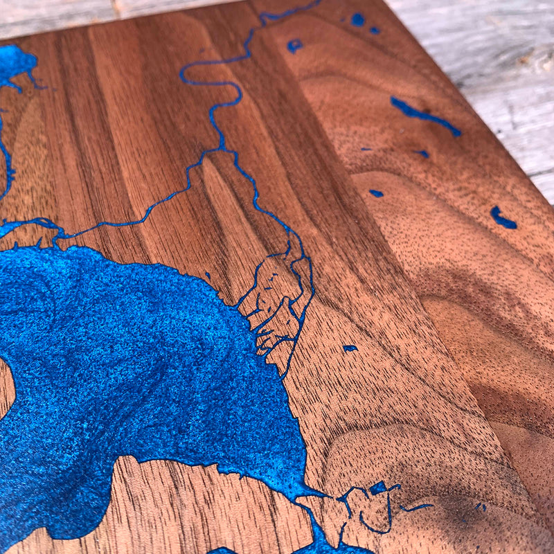 Detail of the Whidbey Island map by Keyway