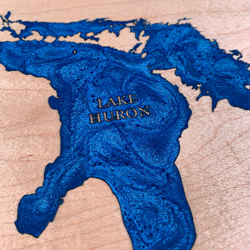 Detail of the Great Lakes map by Keyway