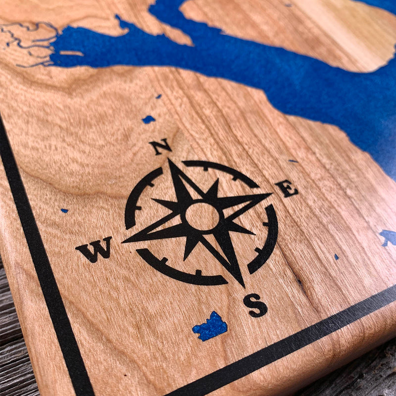 Detail of the Salt Spring Island map by Keyway