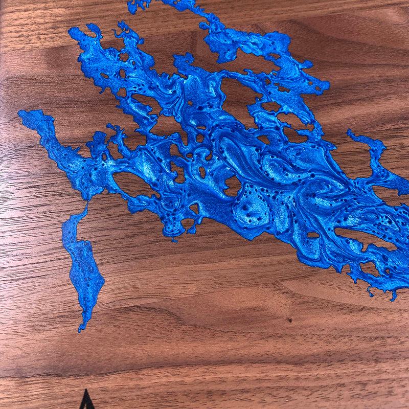 Detail of the Lake Winnipesaukee map by Keyway
