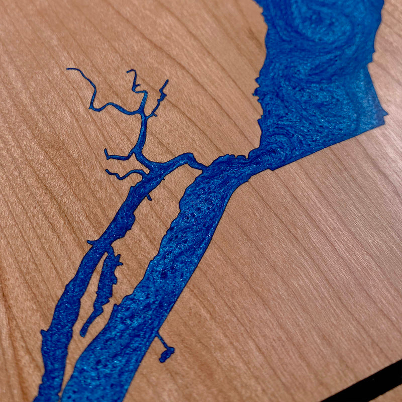 Detail of the Pitt Lake map by Keyway