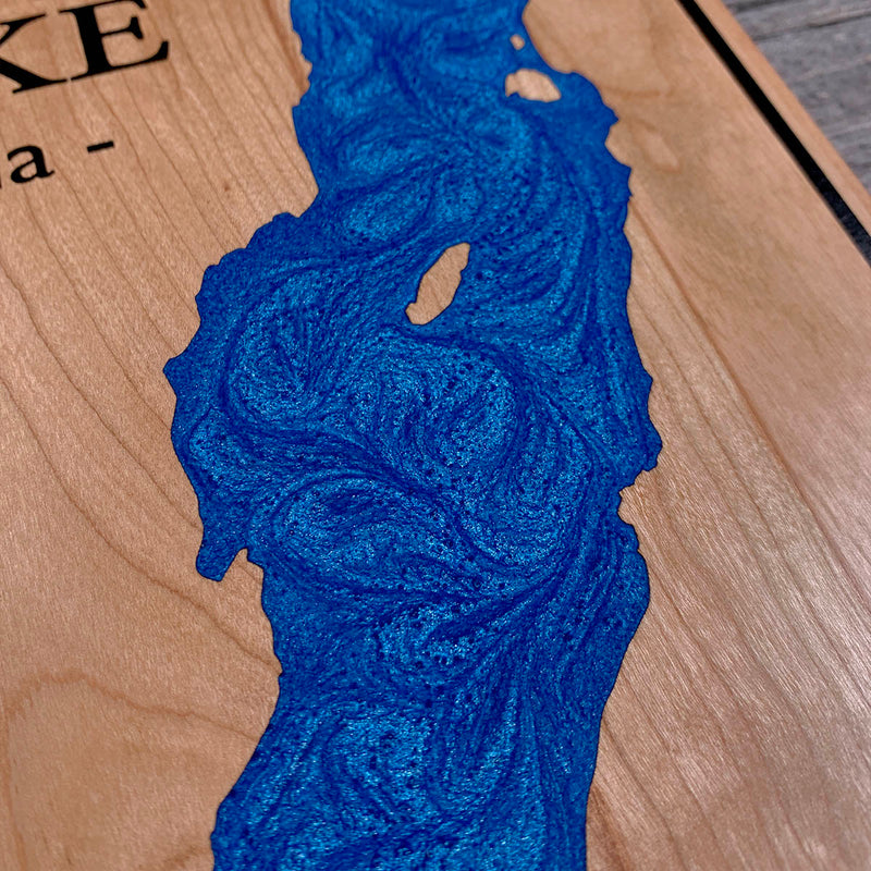Detail of the Pitt Lake map by Keyway