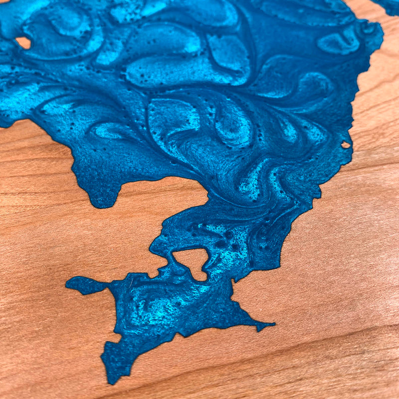 Detail of the Chiblow Lake map by Keyway