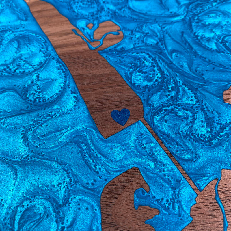 Detail of the Coquina Beach map by Keyway