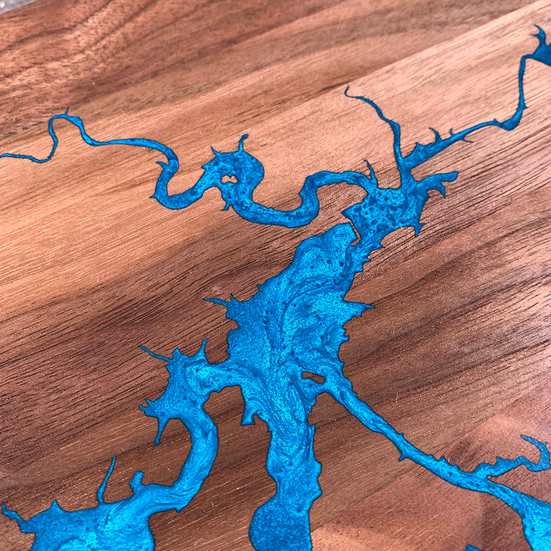 Detail of the Greers Ferry Lake map by Keyway