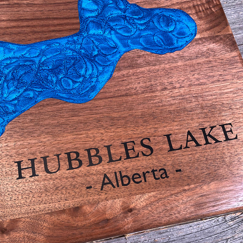 Detail of the Hubbles Lake map by Keyway
