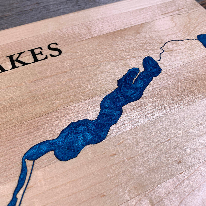 Detail of the Hamilton Lake map by Keyway