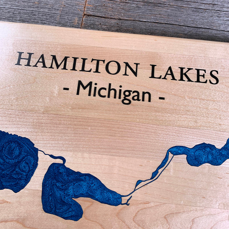 Detail of the Hamilton Lake map by Keyway