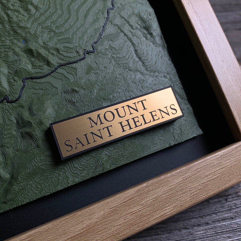 Detail of the Mount St. Helens map by Keyway